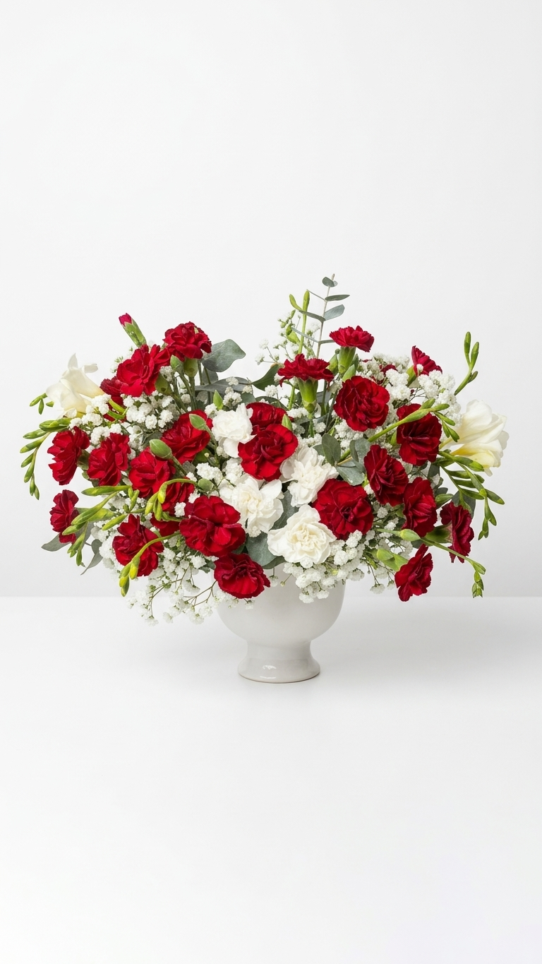 Carnation vase arrangement for Mother's Day delivery in Newmarket Ontario