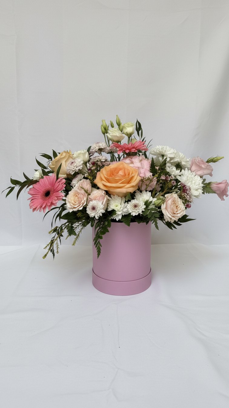 Pink Bliss Hat Box - Florent Floral