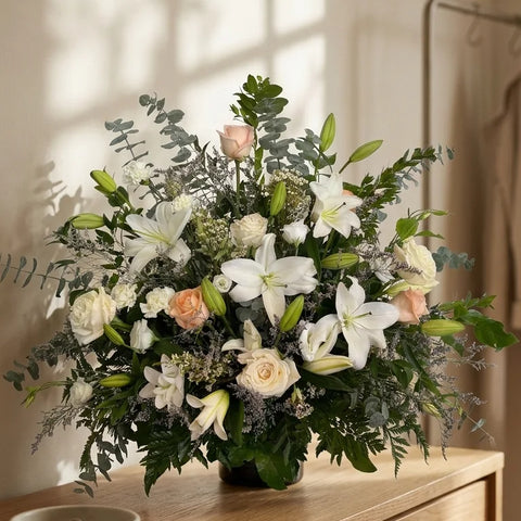 Mixed Pastel Tribute Arrangement - alternate view